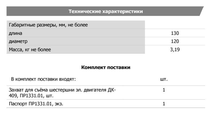Технические характеристики